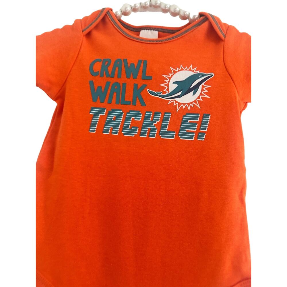 Miami Dolphins onesie Sz 12-18 NFL football game day - Picture 7 of 7